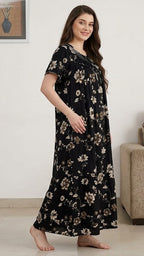 Midnight Blossom Alphine Maxi Nightgown