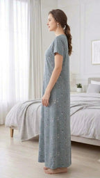 Women’s Floral A-Line Long Nightgown