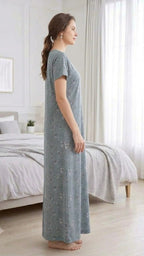 Women’s Floral A-Line Long Nightgown
