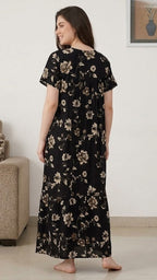 Midnight Blossom Alphine Maxi Nightgown