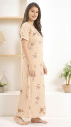 Grace Floral Alpine Pleat Loungewear Gown
