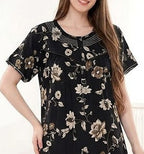 Midnight Blossom Alphine Maxi Nightgown