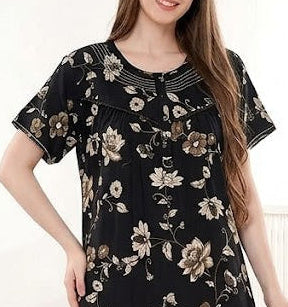 Midnight Blossom Alphine Maxi Nightgown