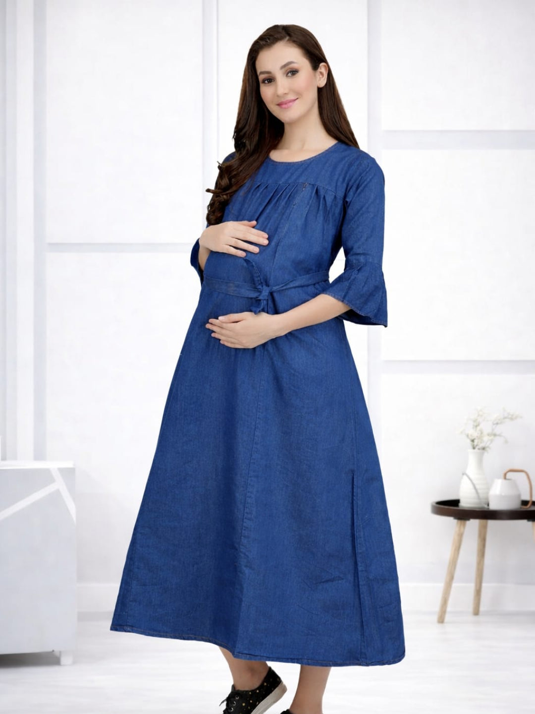 Denim Maternity dress