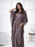 Women's Satin Lace Kaftan Gown