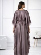 Women's Satin Lace Kaftan Gown