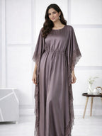 Women's Satin Lace Kaftan Gown