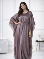 Women's Satin Lace Kaftan Gown