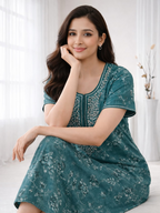 Alpine Embroidery Night Gown