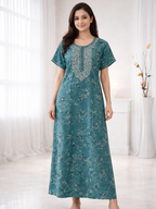 Alpine Embroidery Night Gown
