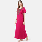 Colourful Embroidery Nightgown