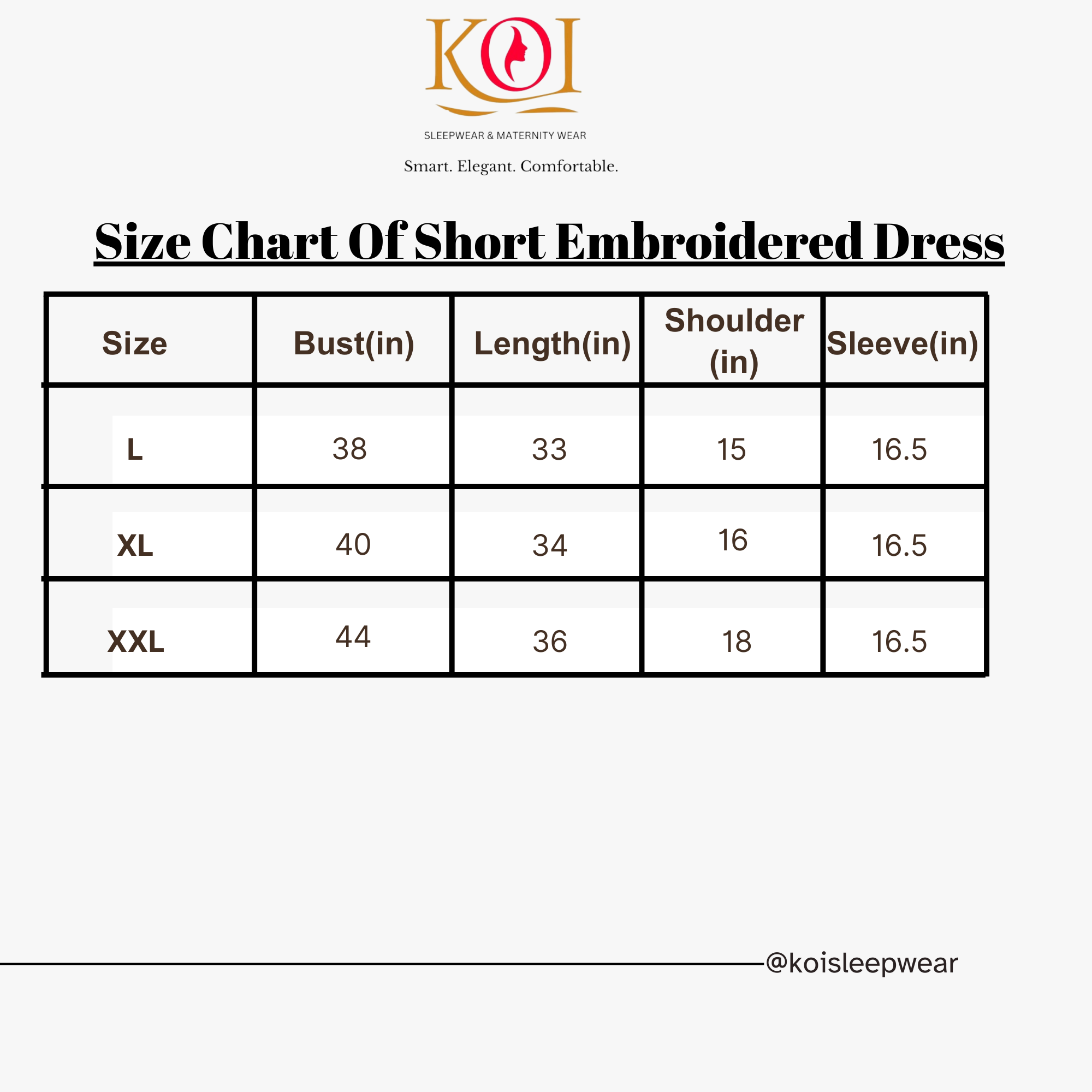 KOI SLEEPWEAR Beautiful Short Embroidered Dress SKYBLUE