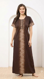 Flower Embriodery Alphine Nightgown