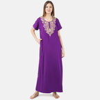Cream Embroidered Nightgown