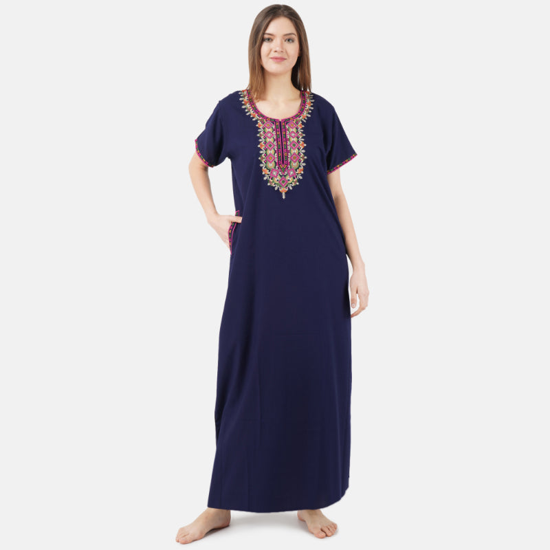 Multi Coloured Embroidered Nightgown Main image