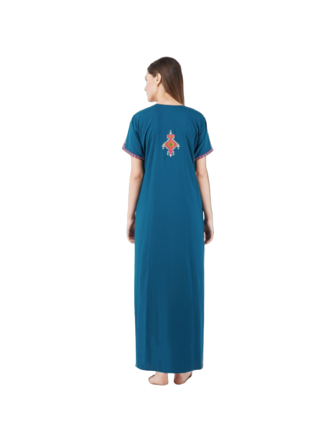 Crosswork Embroidered  Nightgown