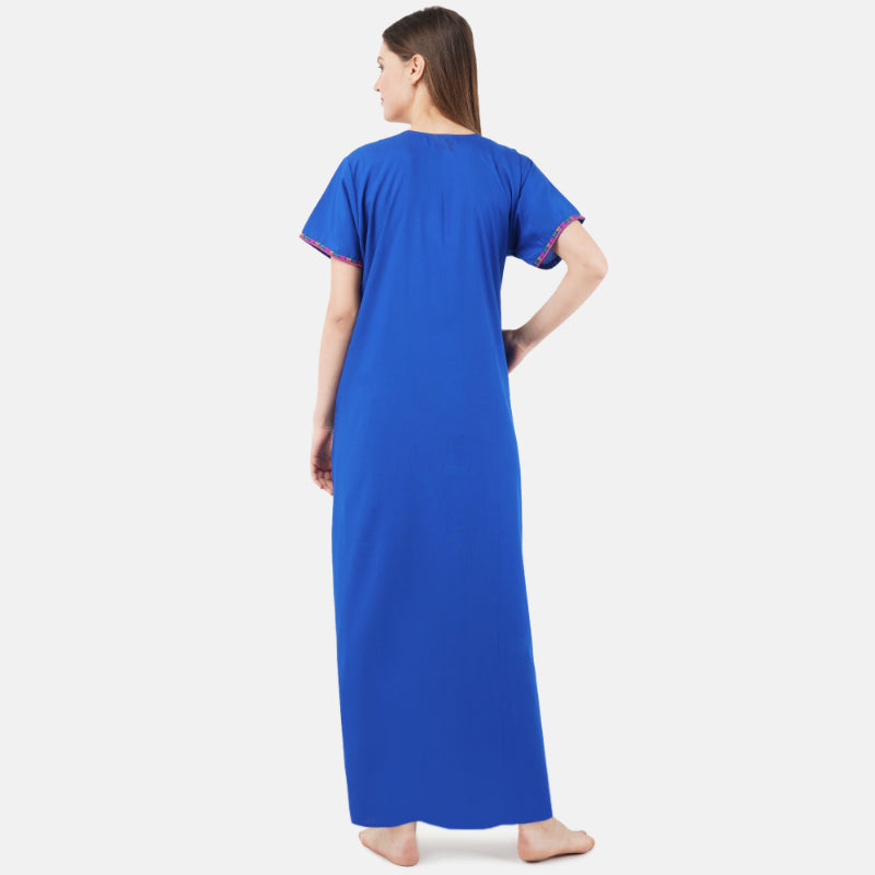 Multi Coloured Embroidered Nightgown Secondary image