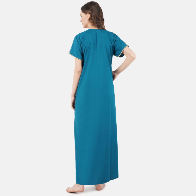 Cream Embroidered Nightgown