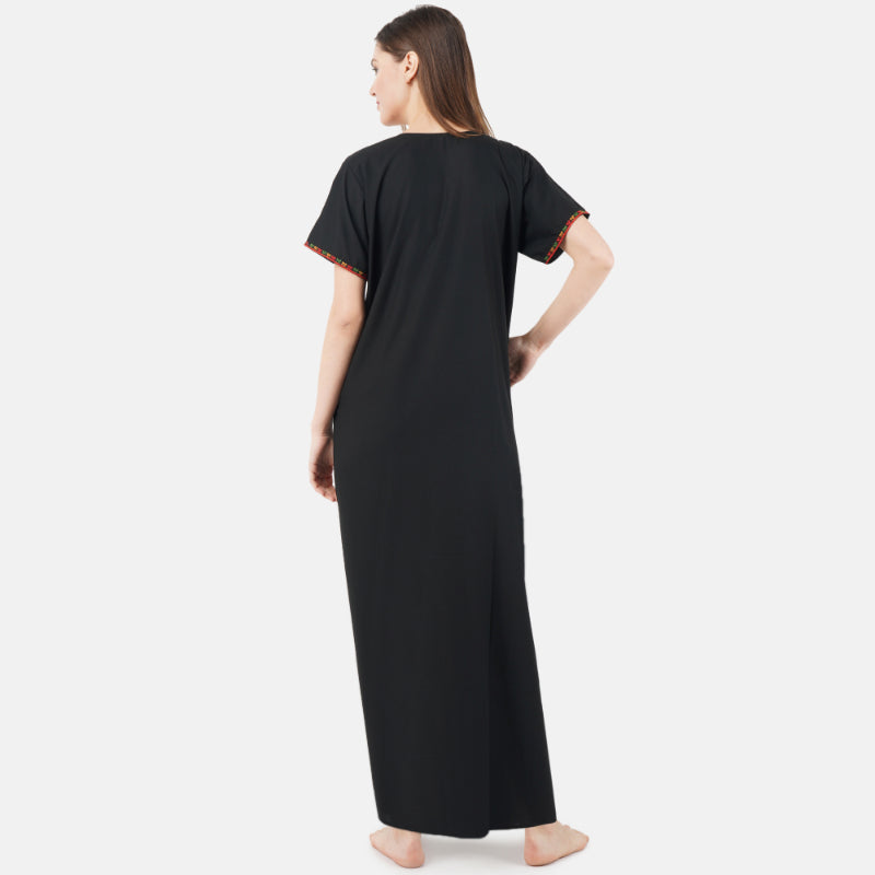 Multi Coloured Embroidered Nightgown