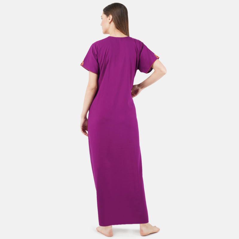 Cream Embroidered Nightgown Secondary image