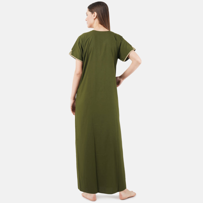 Multi Coloured Embroidered Nightgown
