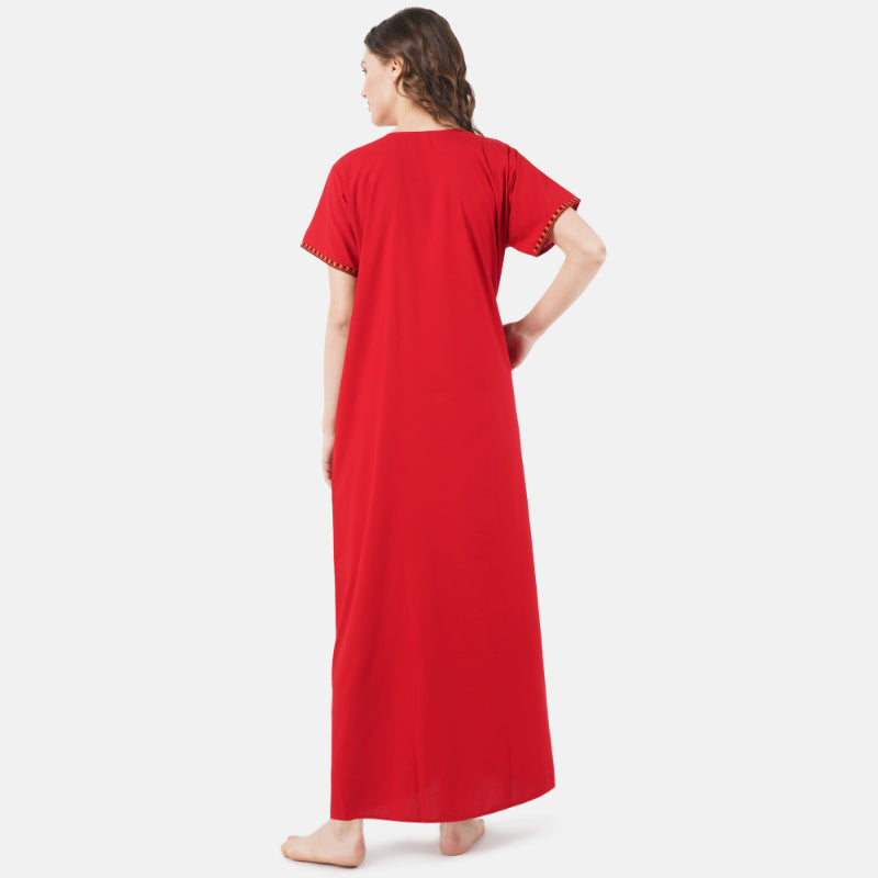 Multi Coloured Embroidered Nightgown