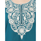 Cream Embroidered Nightgown