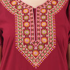 Multi Coloured Embroidered Nightgown
