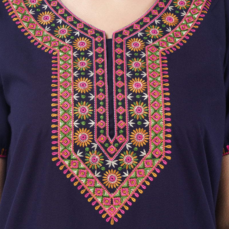Multi Coloured Embroidered Nightgown