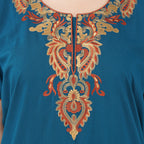 Cream Embroidered Nightgown