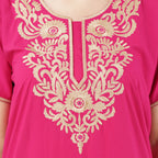 Cream Embroidered Nightgown