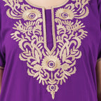 Cream Embroidered Nightgown