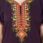 Multi Coloured Embroidered Nightgown