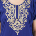 Cream Embroidered Nightgown