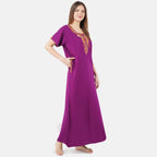 Cream Embroidered Nightgown