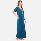 Cream Embroidered Nightgown