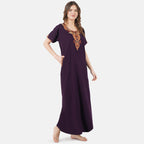 Cream Embroidered Nightgown