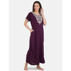 Nightgown with Pretty White Embroidery