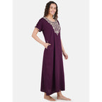 Nightgown with Pretty White Embroidery