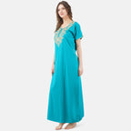 Cream Embroidered Nightgown