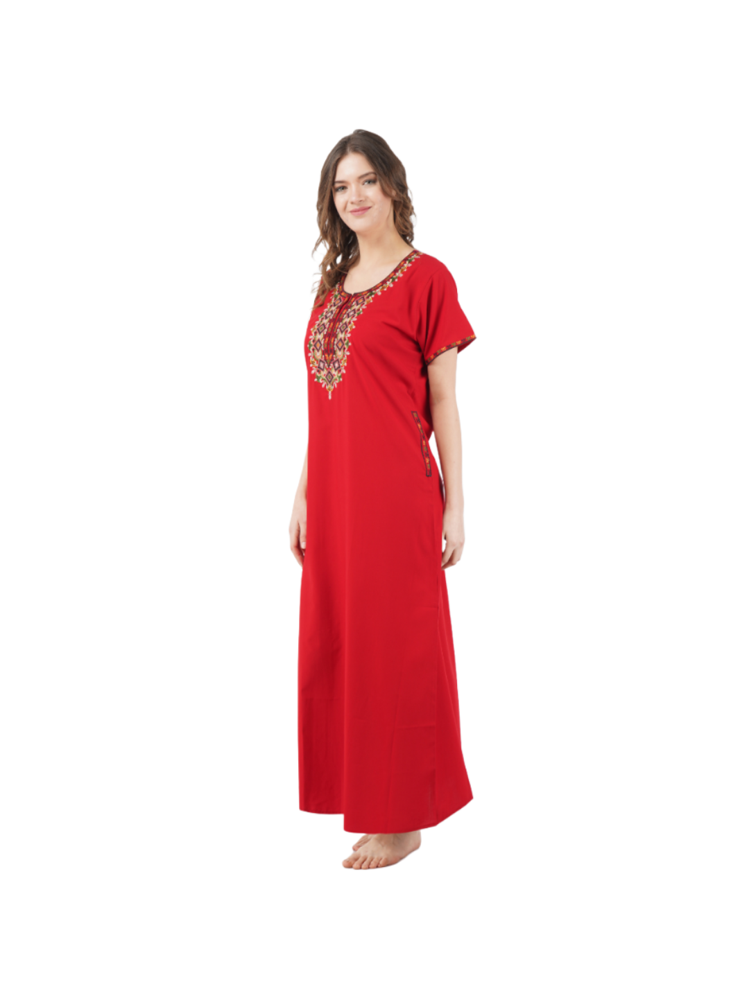 Multi Coloured Embroidered Nightgown