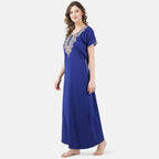 Cream Embroidered Nightgown