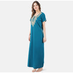 Cream Embroidered Nightgown