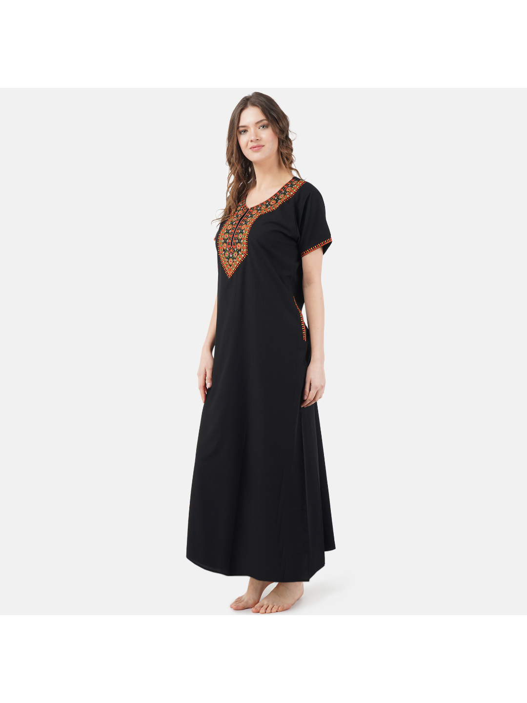 Royalcore Vintage Style Cotton Night Gown Cotton Dress – Retro Fairy