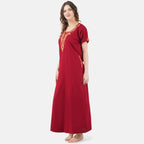 Cream Embroidered Nightgown
