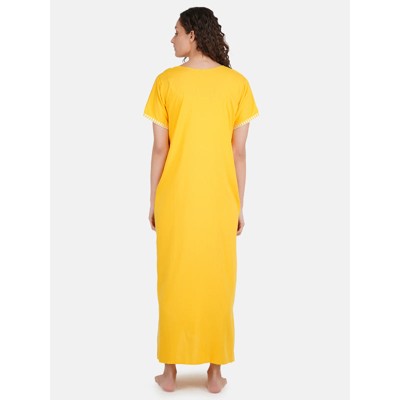 nightgown with  White Embroidery