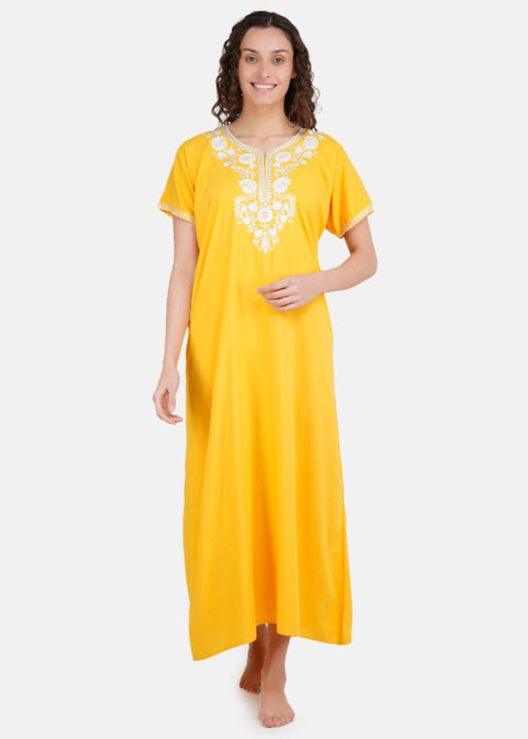 nightgown with  White Embroidery Main image