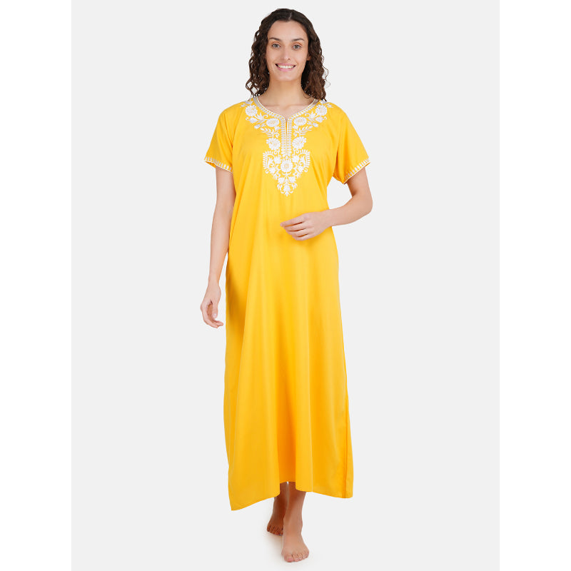 nightgown with  White Embroidery Main image