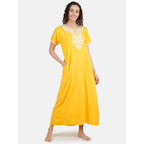 nightgown with  White Embroidery