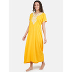 nightgown with  White Embroidery